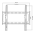 CABLETECH Nosač za TV Universal 32–55", crna